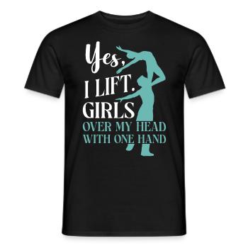 Ballet Danseuse Danse Ballerine - T-shirt homme - noir - Devant - AI Model Male 178 light (178cm)