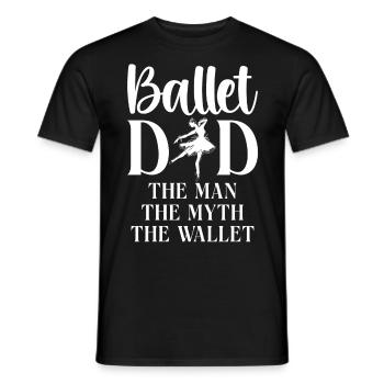 Ballet Danseuse Danse Ballerine - T-shirt homme - noir - Devant - AI Model Male 178 light (178cm)
