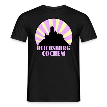 Reichsburg Cochem - Männer T-Shirt - Schwarz - Vorne - AI Model Male 178 light (178cm)