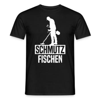 Sondengänger Dirt Fishing Metalldetektor - Männer T-Shirt - Schwarz - Vorne - AI Model Male 178 light (178cm)