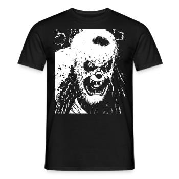Horror Clown Spooky Halloween Horror Film Evil Cl - Männer T-Shirt - Schwarz - Vorne - AI Model Male 178 light (178cm)