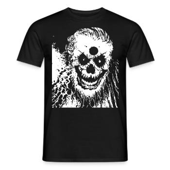 Horror Clown Spooky Halloween Horror Film Evil Cl - Men's T-Shirt - black - Front - AI Model Male 178 light (178cm)