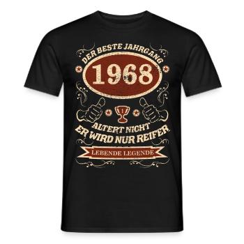 1968 der bester Jahrgang - Männer T-Shirt - Schwarz - Vorne - AI Model Male 178 light (178cm)