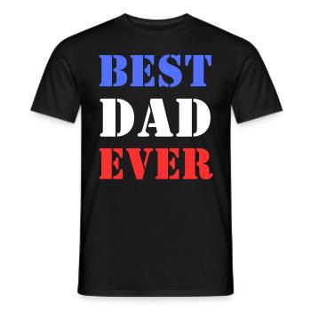 Der beste Vater aller Zeiten - Männer T-Shirt - Schwarz - Vorne - AI Model Male 178 light (178cm)