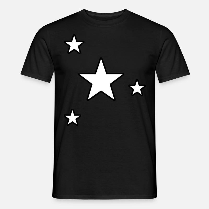 Sterne Gestirn Sternchen Geschenk Sternenhimmel - Männer T-Shirt - Schwarz