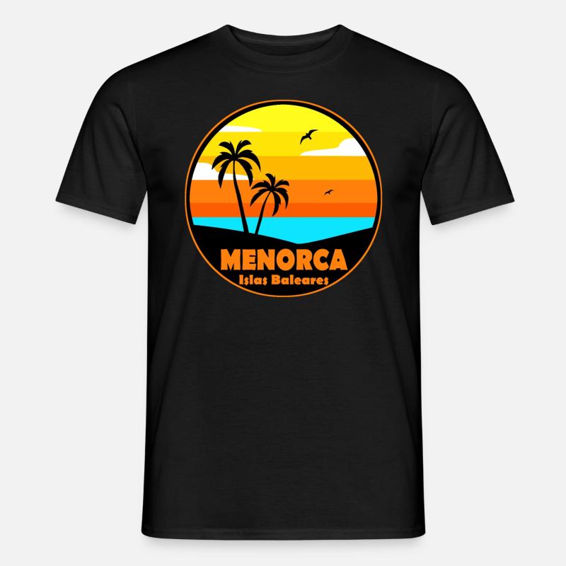 Menorca - Männer T-Shirt - Schwarz