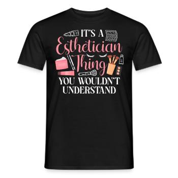 Cute Licensed Esthetician Skincare - Männer T-Shirt - Schwarz - Vorne - AI Model Male 178 light (178cm)
