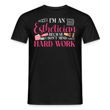 Cute Licensed Esthetician Skincare - Männer T-Shirt - Schwarz - Vorne - AI Model Male 178 light (178cm)