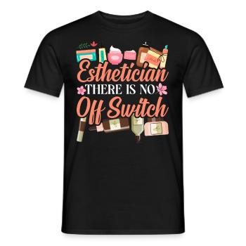 Cute Licensed Esthetician Skincare - Männer T-Shirt - Schwarz - Vorne - AI Model Male 178 light (178cm)