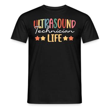 Ultraschalltechniker Leben Ultraschalltechniker - Männer T-Shirt - Schwarz - Vorne - AI Model Male 178 light (178cm)