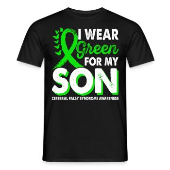 Wear green for Awareness Month for - Men's T-Shirt - black - Front - AI Model Male 178 light (178cm)
