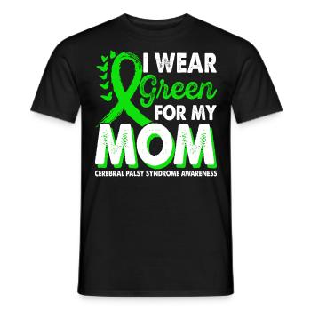 Wear green for Awareness Month for - Men's T-Shirt - black - Front - AI Model Male 178 light (178cm)