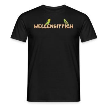 Vogelliebhaber Wellensittich Fan Sittiche - Männer T-Shirt - Schwarz - Vorne - AI Model Male 178 light (178cm)
