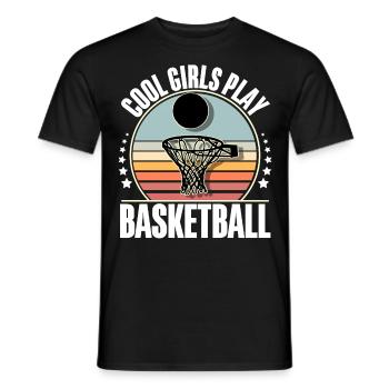 Basketteur Basketteur Femmes Filles - T-shirt homme - noir - Devant - AI Model Male 178 light (178cm)