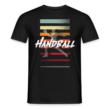 Handball Handballer - Männer T-Shirt - Schwarz - Vorne - AI Model Male 178 light (178cm)