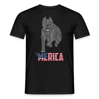 Cane Corso Merica - T-shirt homme - noir - Devant - AI Model Male 178 light (178cm)