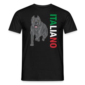 Cane Corso Italiano - Men's T-Shirt - black - Front - AI Model Male 178 light (178cm)