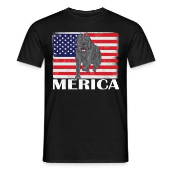 Cane Corso Merica - T-shirt homme - noir - Devant - AI Model Male 178 light (178cm)