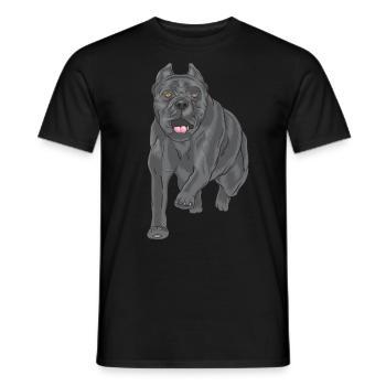 Happy Cane Corso - T-shirt homme - noir - Devant - AI Model Male 178 light (178cm)