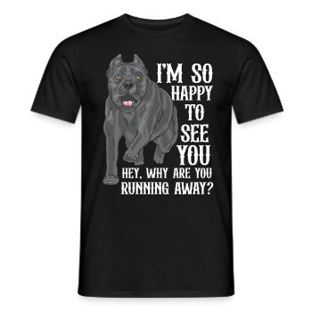 Cane corso - T-shirt homme - noir - Devant - AI Model Male 178 light (178cm)