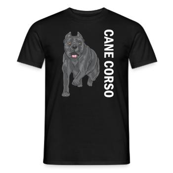 Cane corso - T-shirt homme - noir - Devant - AI Model Male 178 light (178cm)