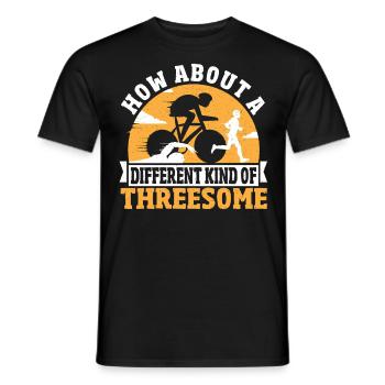 Triathlete How About A Different Kind Of - Men's T-Shirt - black - Front - AI Model Male 178 light (178cm)