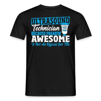 Ultraschalltechniker Jobtitel Sonograph - Männer T-Shirt - Schwarz - Vorne - AI Model Male 178 light (178cm)