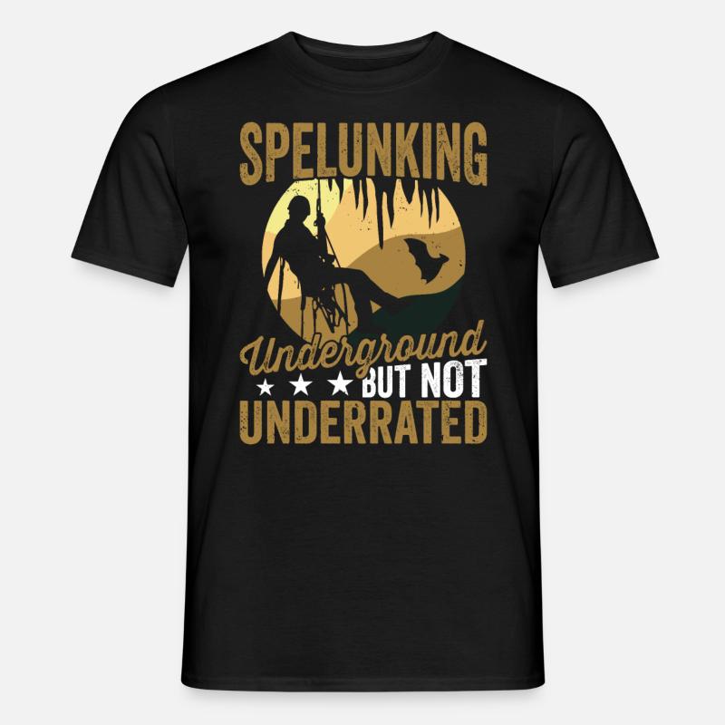 Exploration de grottes Exploration de grottes souterraines - T-shirt homme - noir
