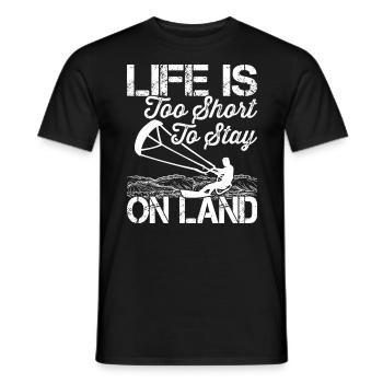 Kiteboarder Aufenthalt An Land Kitesurfer Surfen - Männer T-Shirt - Schwarz - Vorne - AI Model Male 178 light (178cm)