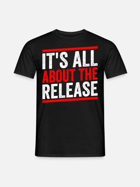 Loslassen Axtwerfen Liebhaber Experte Axtwerfer - Männer T-Shirt - Schwarz