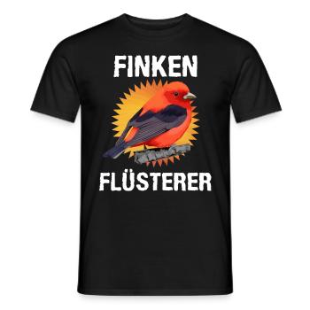 Finken Flüsterer Finch Whisperer Vogelfreund - Männer T-Shirt - Schwarz - Vorne - AI Model Male 178 light (178cm)
