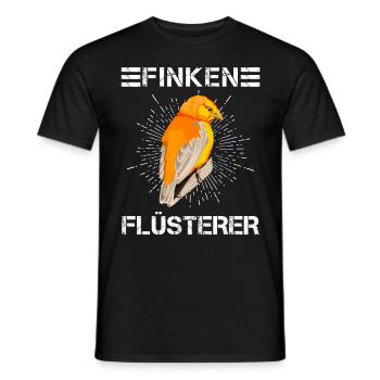 Finken Flüsterer Finch Whisperer Vogelfreund - Männer T-Shirt - Schwarz - Vorne - AI Model Male 178 light (178cm)