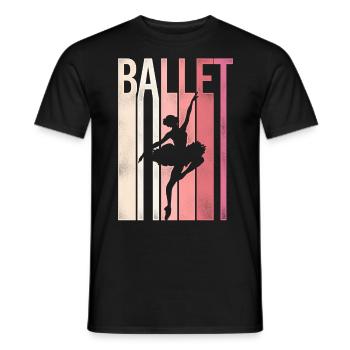 Ballet Dancer Dance Girl Ballerina - Männer T-Shirt - Schwarz - Vorne - AI Model Male 178 light (178cm)