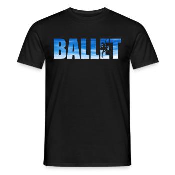 Ballet Danseuse Danse Ballerine - T-shirt homme - noir - Devant - AI Model Male 178 light (178cm)