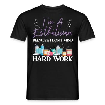 Cute Licensed Esthetician Skincare - Männer T-Shirt - Schwarz - Vorne - AI Model Male 178 light (178cm)