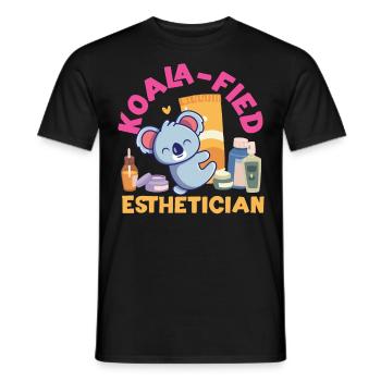 Cute Licensed Esthetician Skincare - Männer T-Shirt - Schwarz - Vorne - AI Model Male 178 light (178cm)