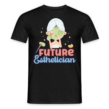Cute Licensed Esthetician Skincare - Männer T-Shirt - Schwarz - Vorne - AI Model Male 178 light (178cm)