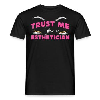 Cute Licensed Esthetician Skincare - Männer T-Shirt - Schwarz - Vorne - AI Model Male 178 light (178cm)