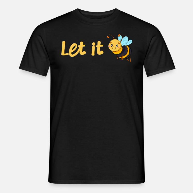Let it Bee - Männer T-Shirt - Schwarz