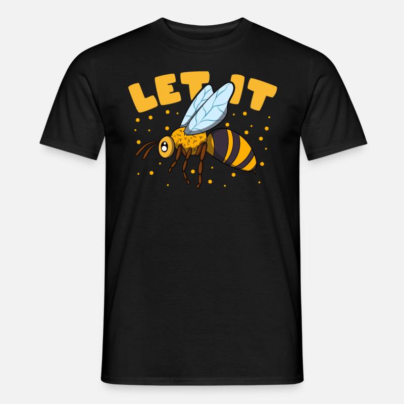 Let it Bee - Männer T-Shirt - Schwarz
