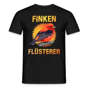 Finken Flüsterer Finch Whisperer Vogelfreund - Männer T-Shirt - Schwarz - Vorne - AI Model Male 178 light (178cm)