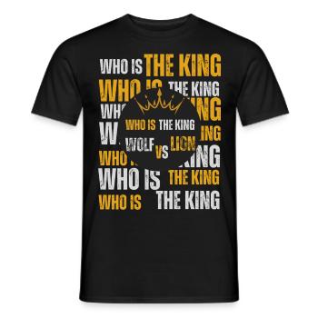 Qui le Roi ? - T-shirt homme - noir - Devant - AI Model Male 178 light (178cm)