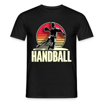 Handballeur Handballeur - T-shirt homme - noir - Devant - AI Model Male 178 light (178cm)