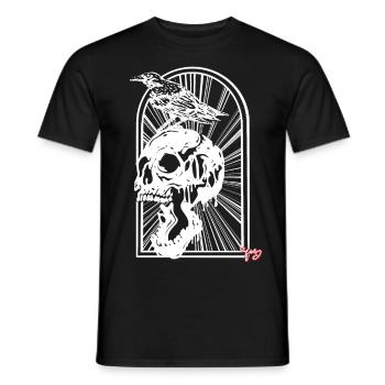 Crâne - T-shirt homme - noir - Devant - AI Model Male 178 light (178cm)