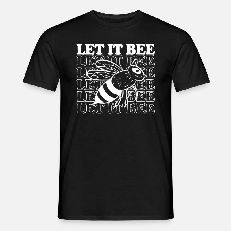 Let it Bee - Männer T-Shirt - Schwarz
