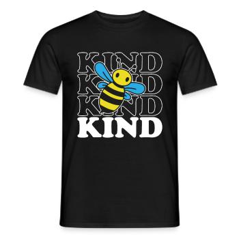 Bee Child - Men's T-Shirt - black - Front - AI Model Male 178 light (178cm)