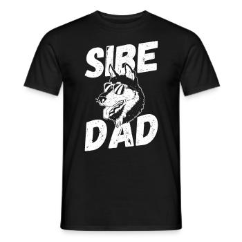 Sibe Dad Siberian Husky - Männer T-Shirt - Schwarz - Vorne - AI Model Male 178 light (178cm)