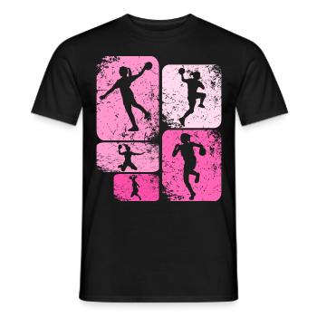 Handball Handballerin - Männer T-Shirt - Schwarz - Vorne - AI Model Male 178 light (178cm)