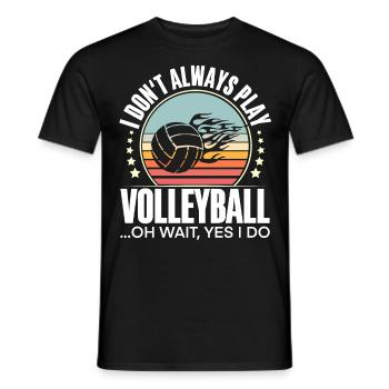 Volley-ball - T-shirt homme - noir - Devant - AI Model Male 178 light (178cm)