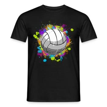 Volley-ball - T-shirt homme - noir - Devant - AI Model Male 178 light (178cm)